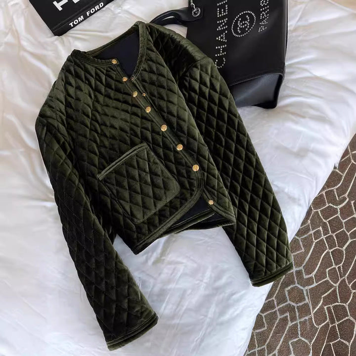 Women Patterned Quilted Jacket