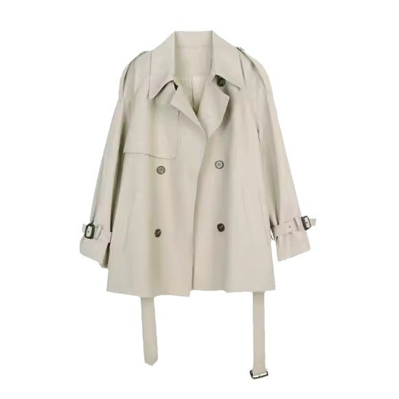 Women’s Stylish Trench Coat with Double Button Closure