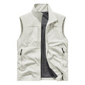 Men's Vest with stand-up collar, with practical pockets - for outdoor activities
