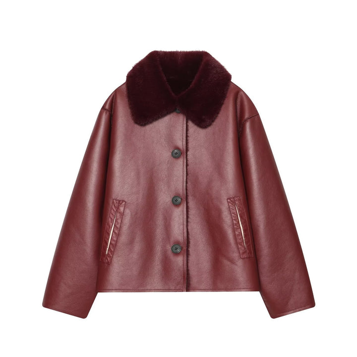Jacket with Faux leather Women&
