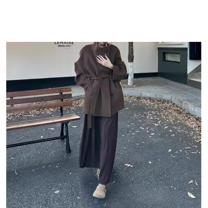Women Fashionable Oversized Wool Jacket