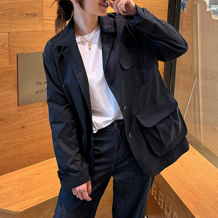 Women Stylish Utility Jacket with Practical Pockets