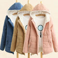 Jacket quilted women's padded winter warm