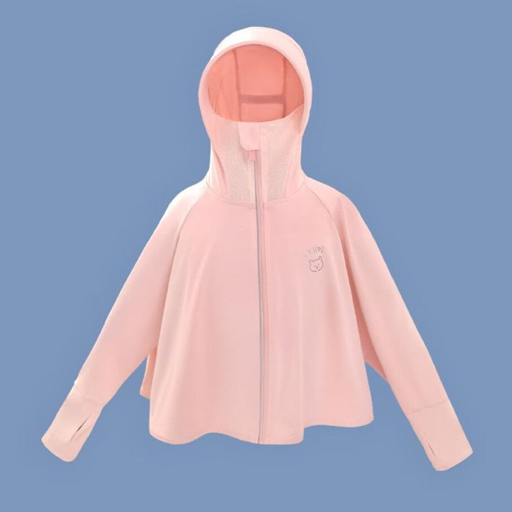 Women breathable sun protection jacket with zip
