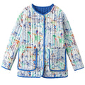 Jacket quilted women's padded warm with pockets