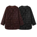 Coat trench coat women's lightweight quilted warm