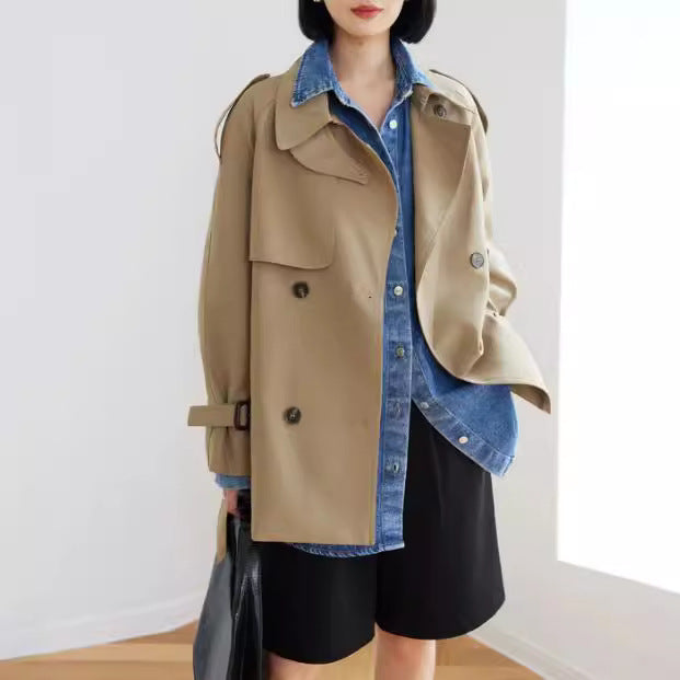 Women’s Stylish Trench Coat with Double Button Closure
