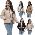 Jacket down women's lightweight quilted padded