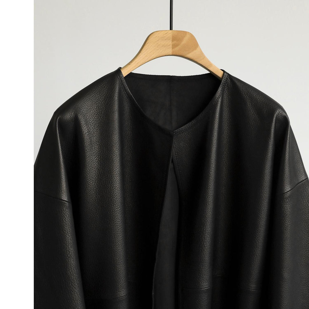 Women Oversized Leather Jacket