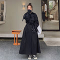 Coat trench coat women's down warm adjustable