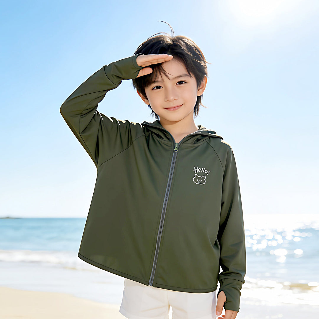 Boys UV protection hooded jacket