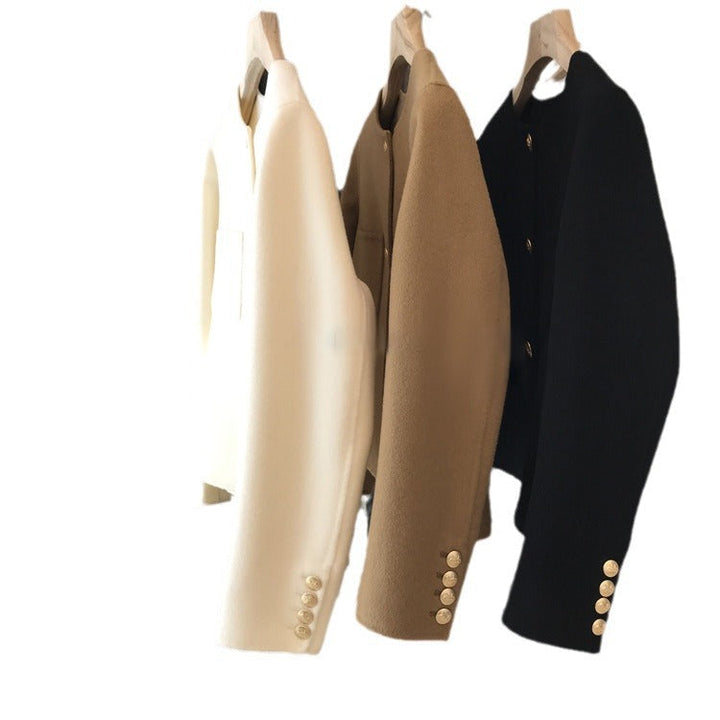 Ladies Stylish Short Jacket with Button Details