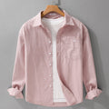 Men's overshirt with collar shirt - Pockets on the chest for everyday wear