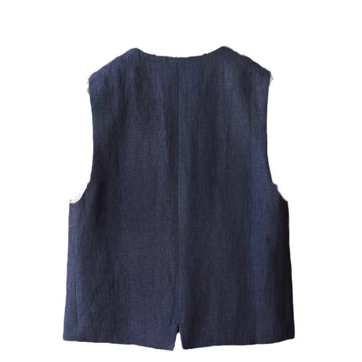 Women Fashionable Linen Vest