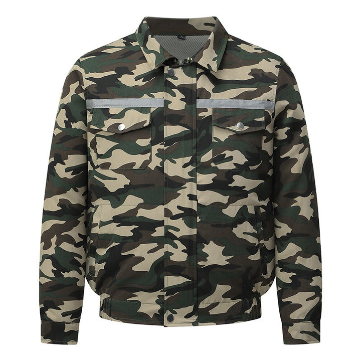 Unisex nan cooling work jacket with integrated ventilation system