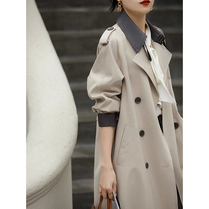 Ladies Stylish Trench Coat with Waist Belt
