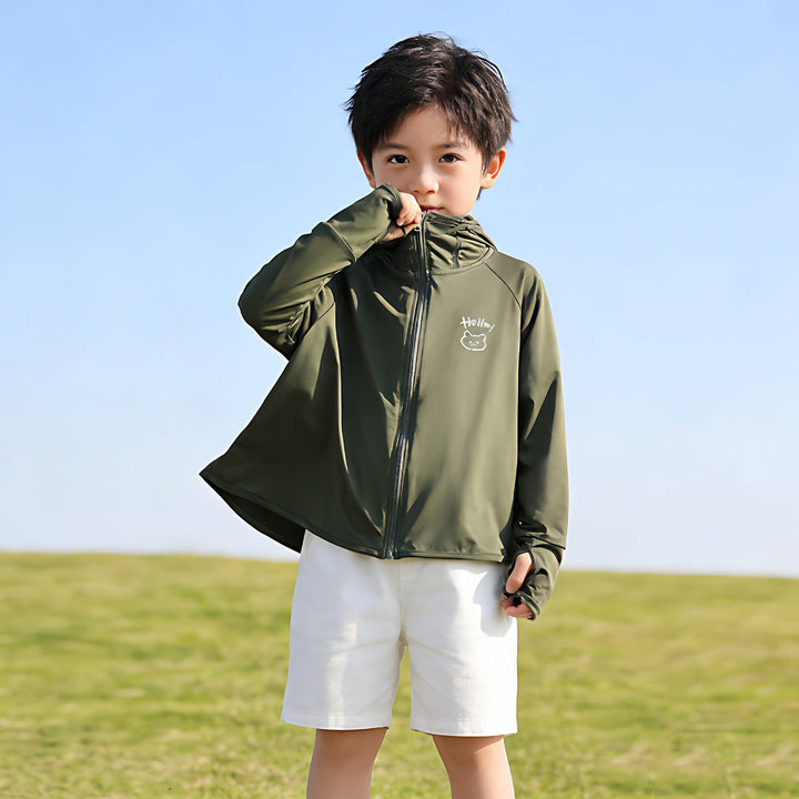 Jacket kids with protection UV breathable lightweight