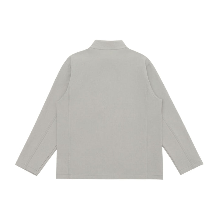 Unisex Lightweight Softshell Jacket with Stand-up Collar and Zip Pockets