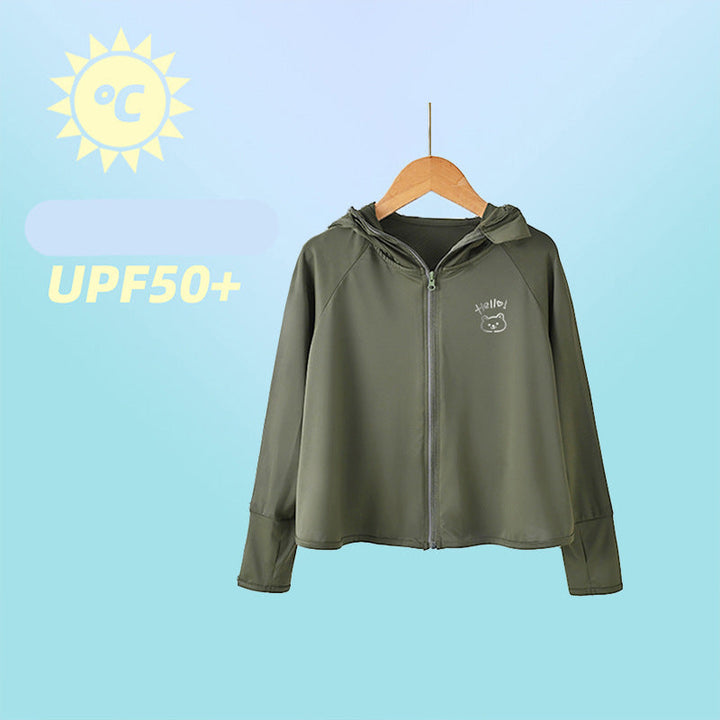 Ladies lightweight UV protection jacket with zip