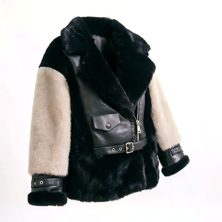 Jacket with Faux leather Women&