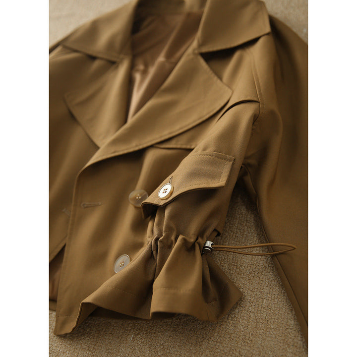 Womens stylish transitional jacket with elastic waistband