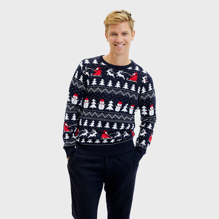 | The stylish Christmas sweater Navy Men&