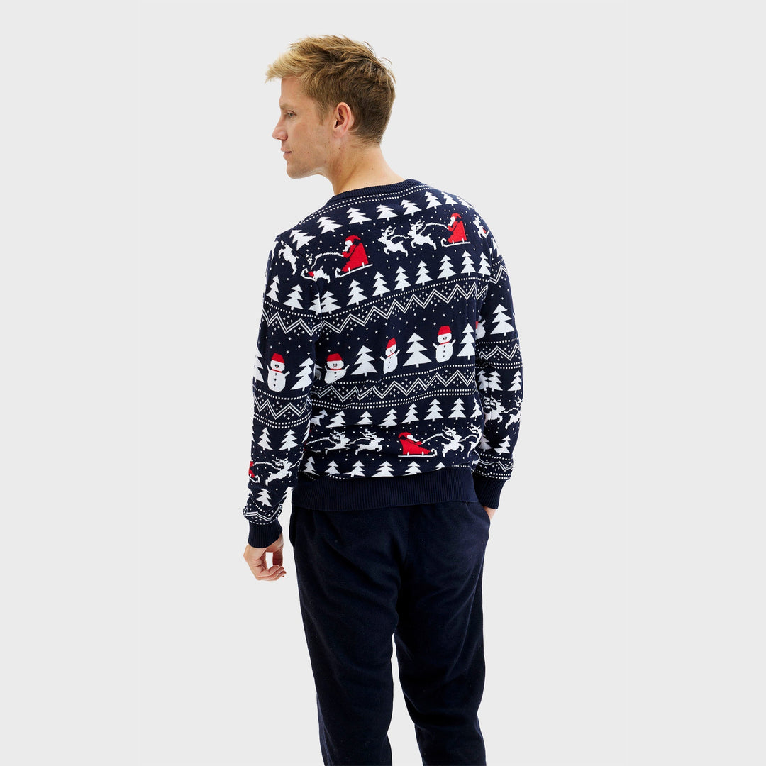 | The stylish Christmas sweater Navy Men&