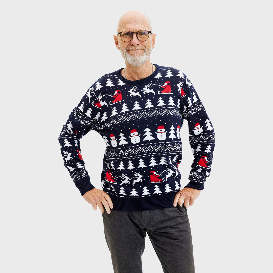| The stylish Christmas sweater Navy Men&