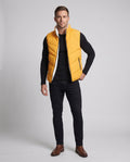 Men's Insulated Vest with sherpa lining - zip pockets for cool weather