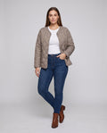 Jacket Quilted Women's Stylish Casual Lightweight