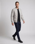 Men's Insulated Jacket with sporty fit - water-repellent finish for transitional weather
