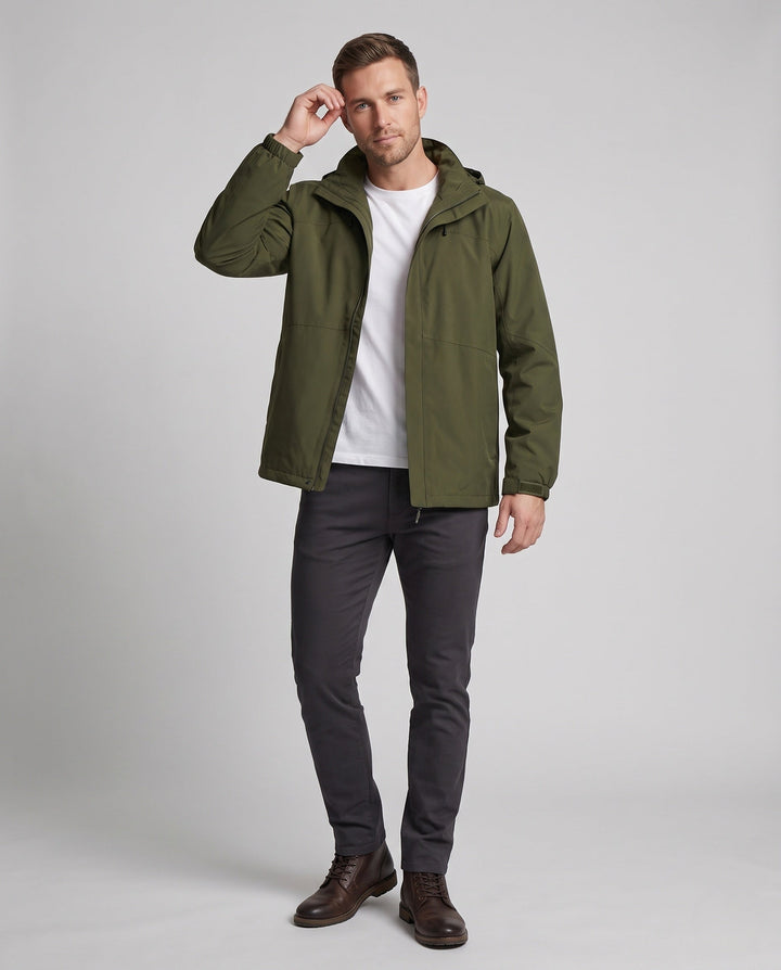 Unisex Functional Jacket with Adjustable Hood