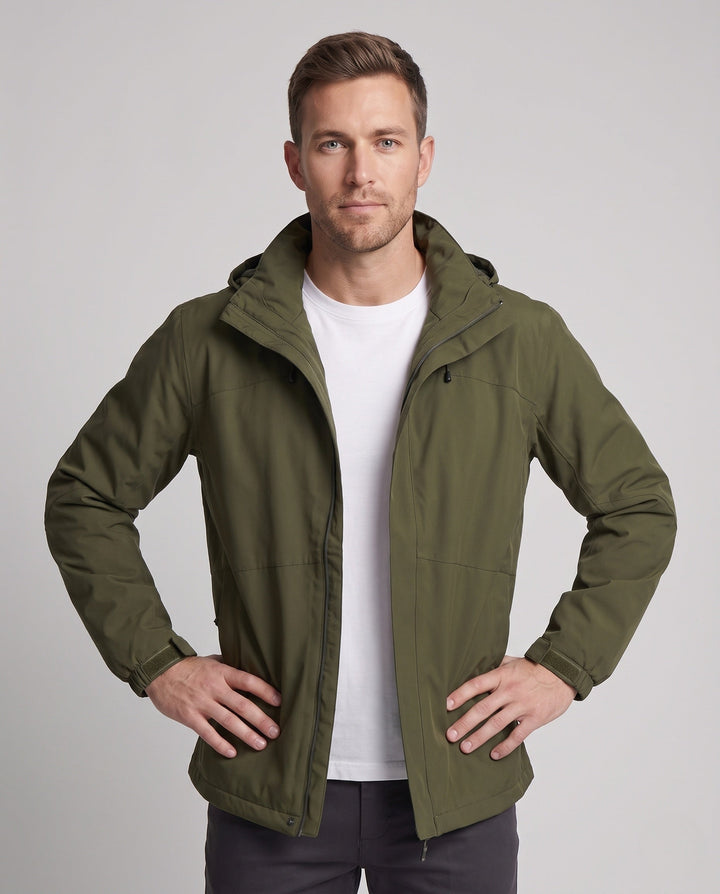 Unisex Functional Jacket with Adjustable Hood