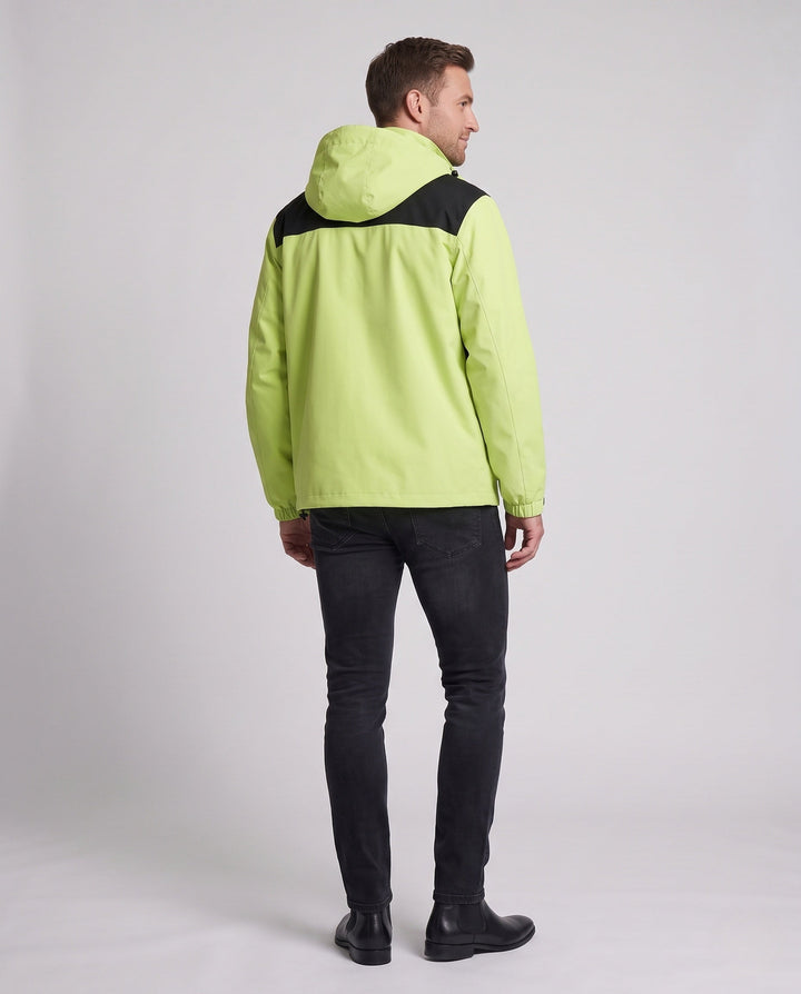 Unisex Waterproof Outdoor Jacket with Adjustable Hood