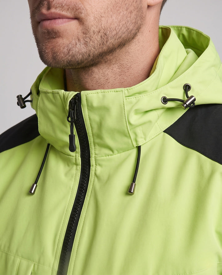 Unisex Waterproof Outdoor Jacket with Adjustable Hood