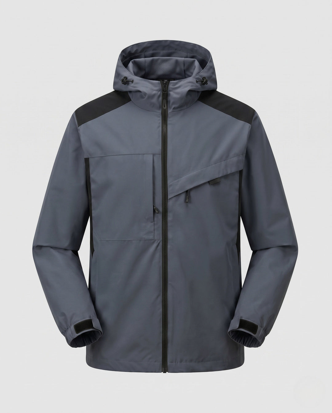 Unisex Waterproof Outdoor Jacket with Adjustable Hood