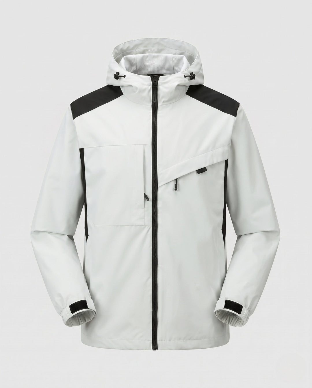 Unisex Waterproof Outdoor Jacket with Adjustable Hood