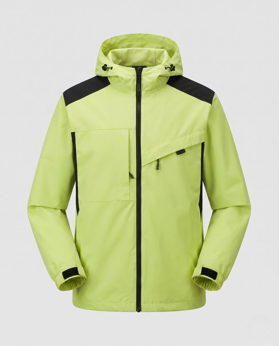 Unisex Waterproof Outdoor Jacket with Adjustable Hood
