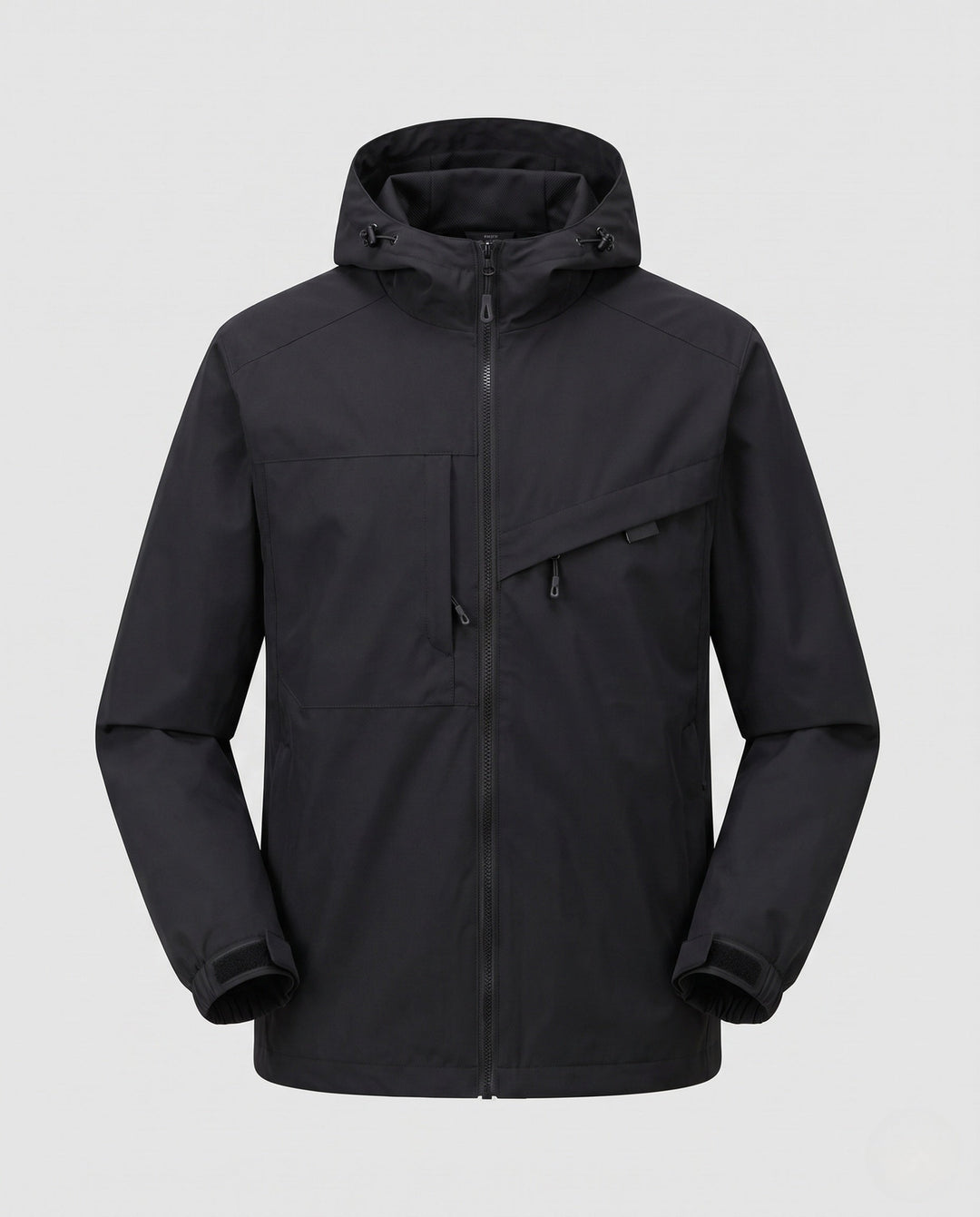 Unisex Waterproof Outdoor Jacket with Adjustable Hood