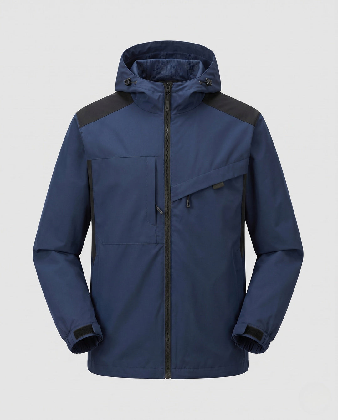 Unisex Waterproof Outdoor Jacket with Adjustable Hood