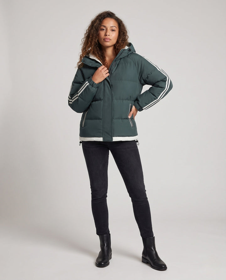 Women’s Modern Quilted Jacket with Hood
