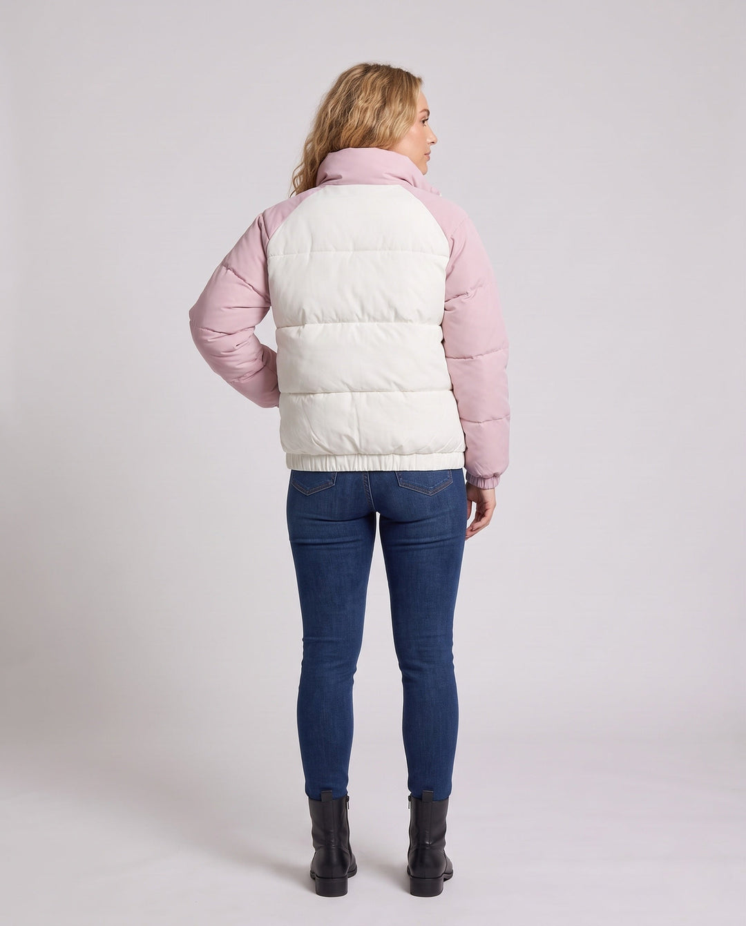 Ladies Fashion Transitional Jacket with Quilted Design