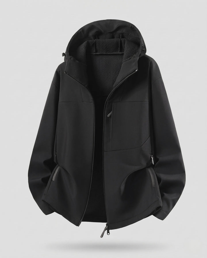 Women Water-Repellent Outdoor Jacket with Hood