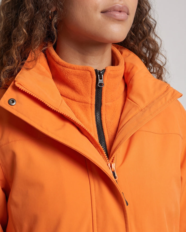 Ladies Weatherproof Outdoor Jacket with High Collar