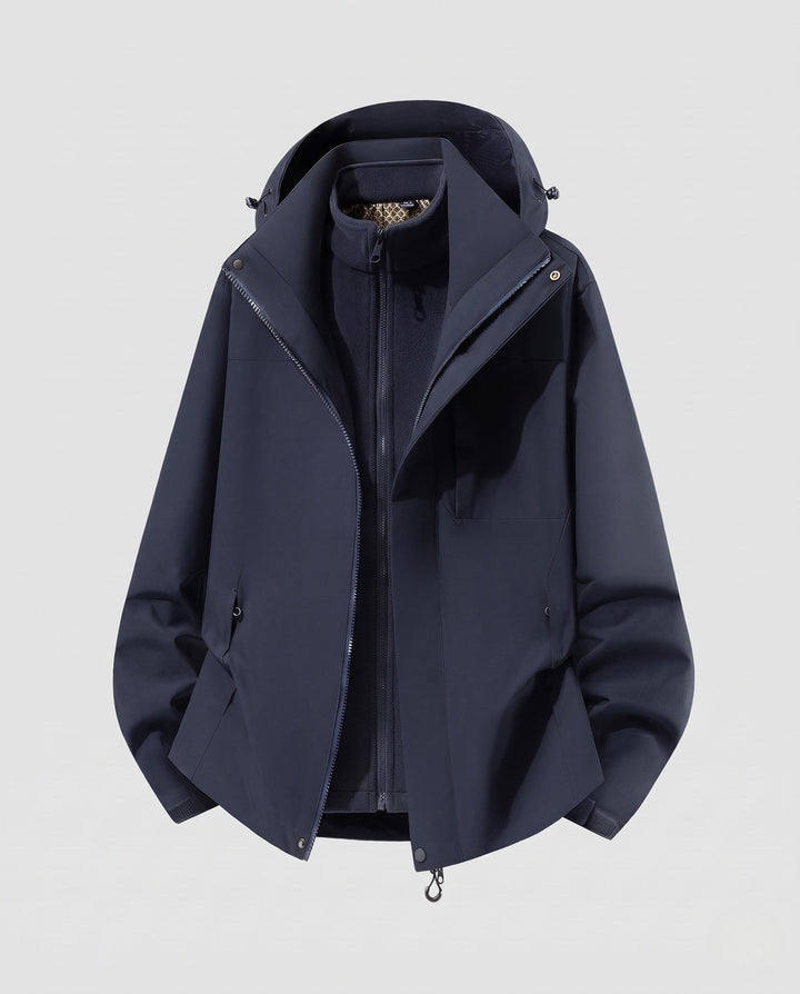 Ladies Weatherproof Outdoor Jacket with High Collar