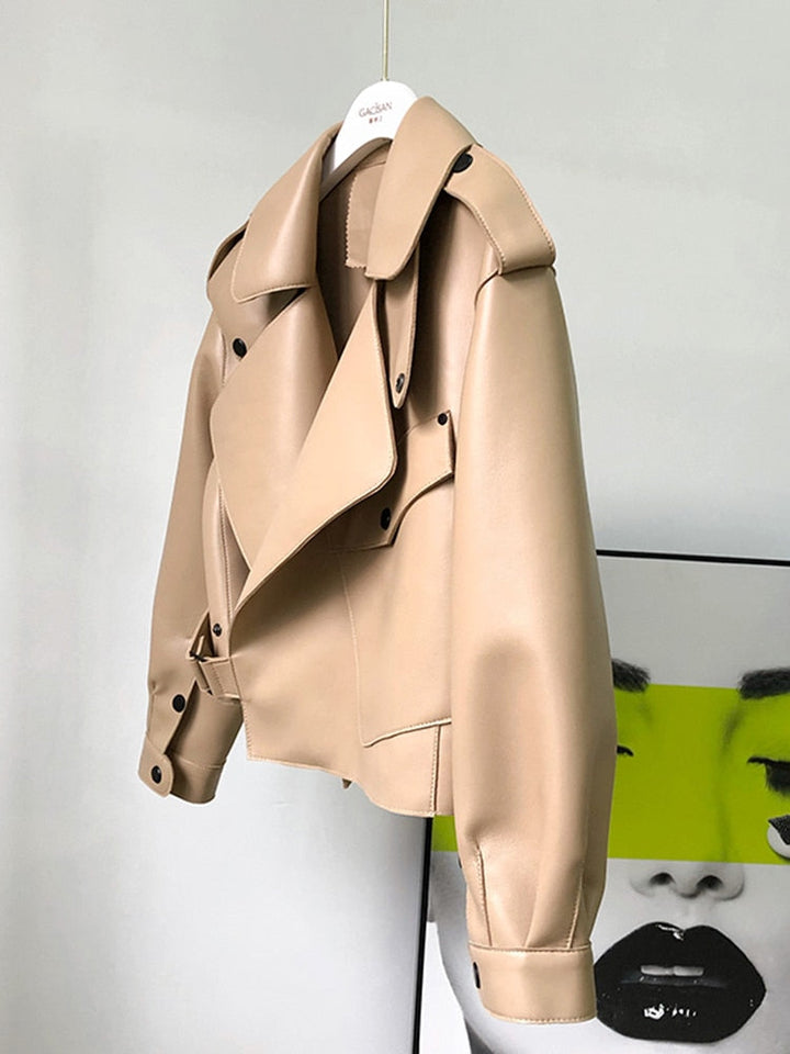 Leather Trench coat