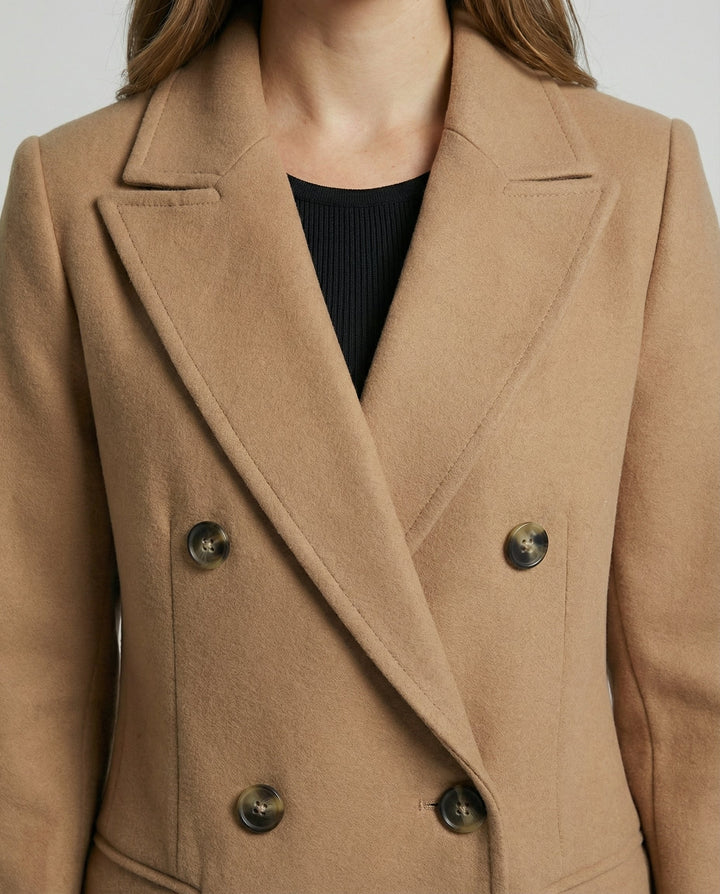 Elegant long jacket winter women