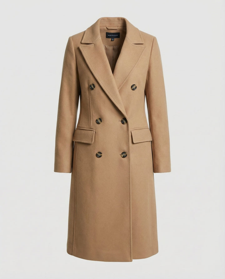 Elegant long jacket winter women