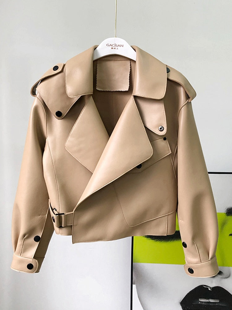 Leather Trench coat