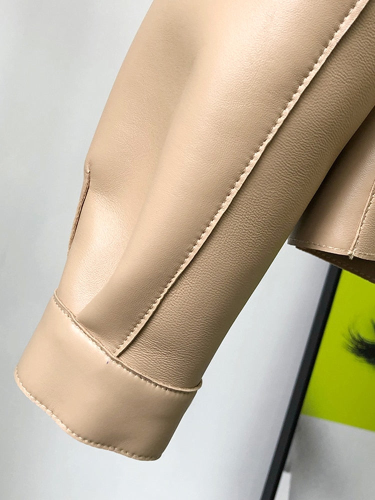 Leather Trench coat